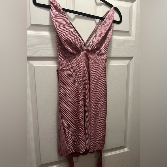 Lucy in the Sky Marcia Pleated Mini Dress in Pink NWOT - Picture 3 of 15